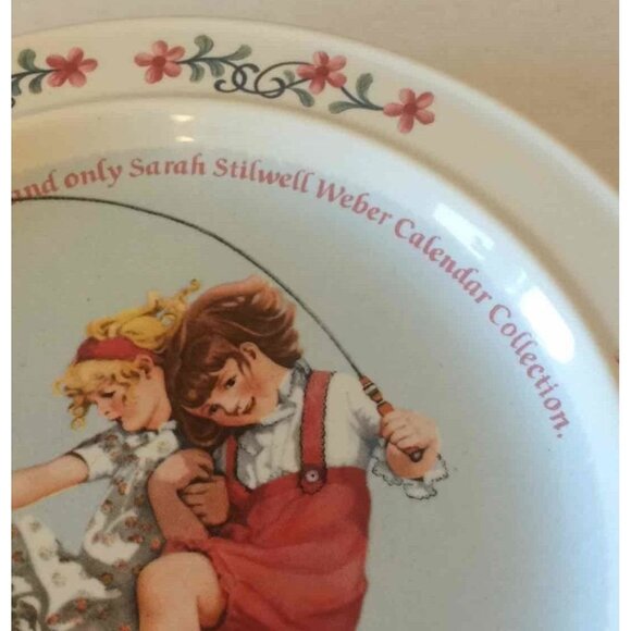 Newell Pottery Co Sarah Weber Calendar Numbered Collector Plate JUNE‎ 1984 Sepco - Picture 9 of 12